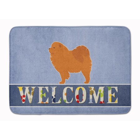 Carolines Treasures Chow Chow Welcome Machine Washable Memory Foam Mat BB5555RUG